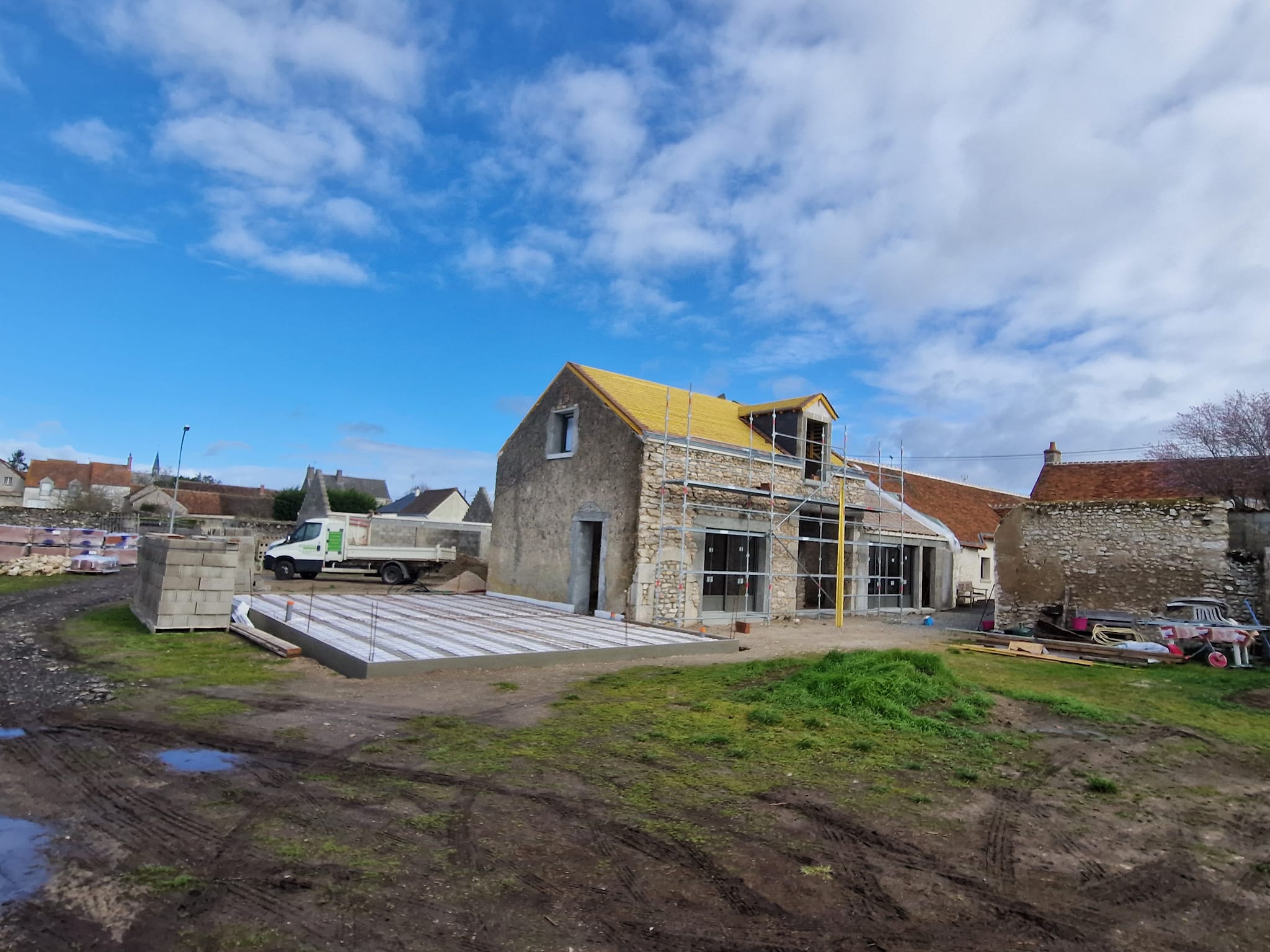 Rénovation complète d'une maison en pierre et création d'une extension