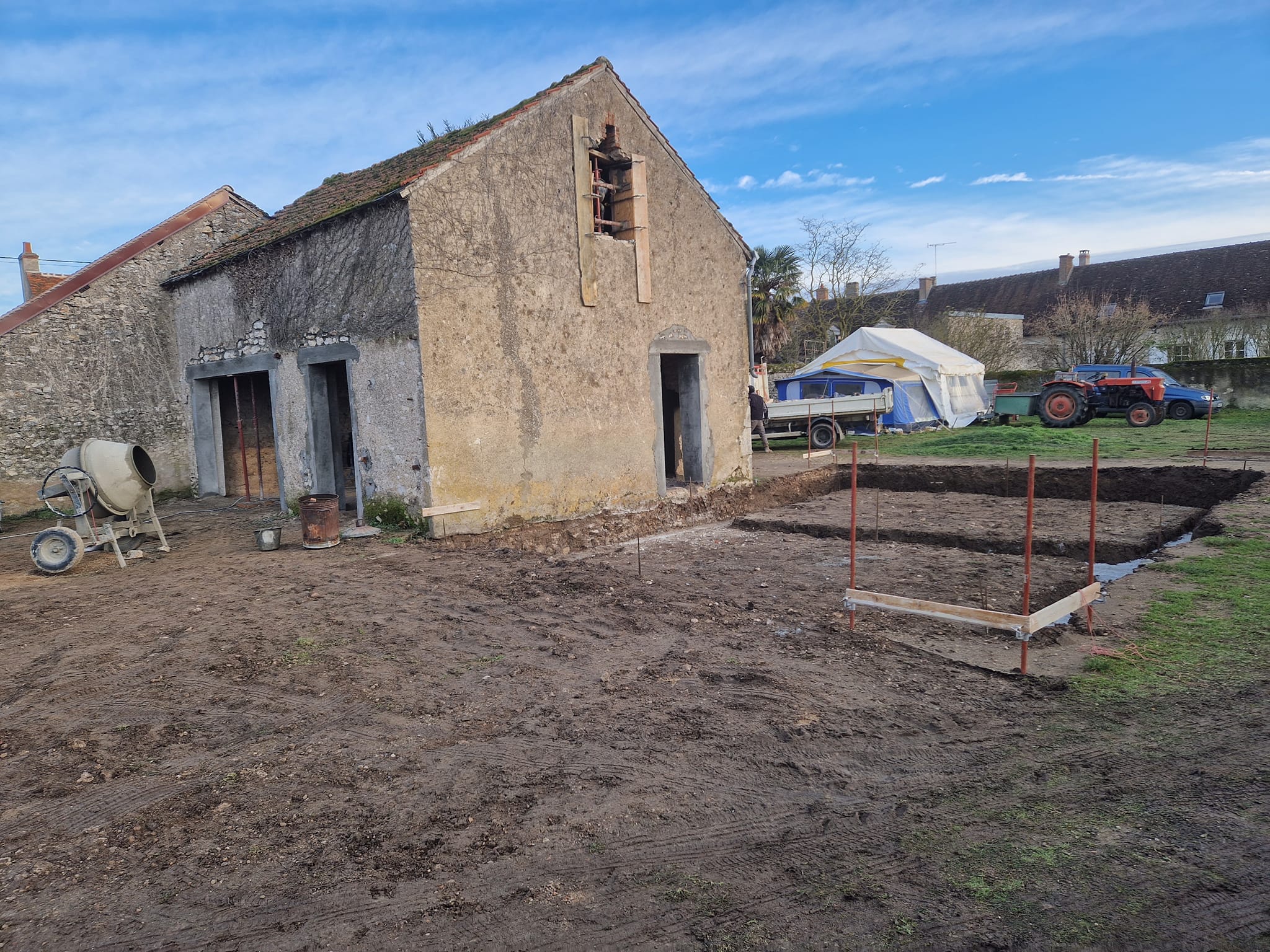 Rénovation complète d'une maison en pierre et création d'une extension