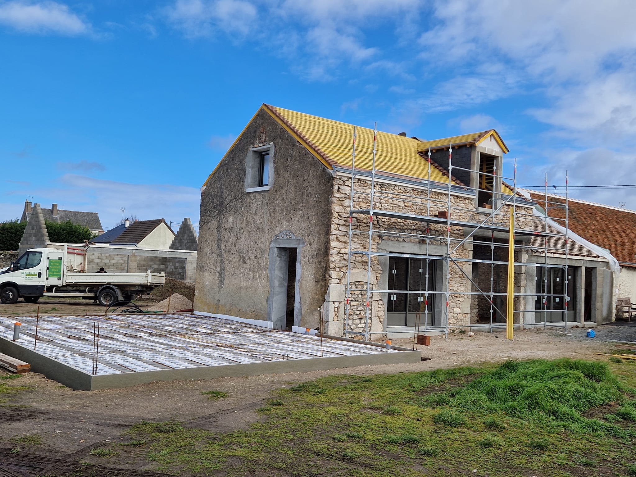 Rénovation complète d'une maison en pierre et création d'une extension